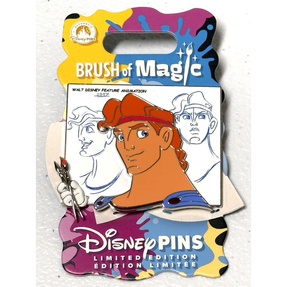 Disney Brush of Magic 2026 Hercules‎ Pin Limited Edition 3750 NEW ON CARD